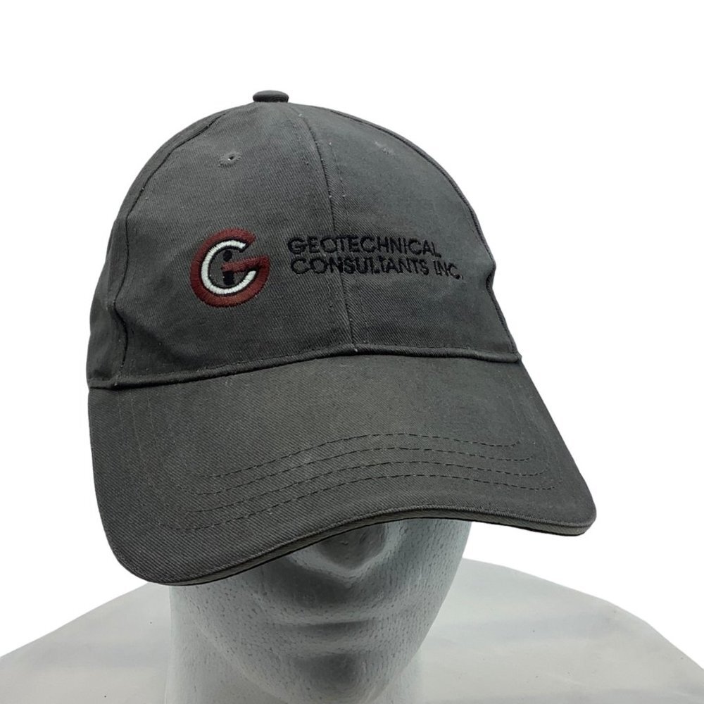 GEOTECHNICAL CONSULTANTS INC. Baseball Cap Hat Gray CAP AMERICA OS Adjustable